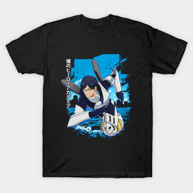 Todoroki's Fire and Ice Embrace the Hero's Complex Persona on This Stylish Tee T-Shirt by Travis Figueroa